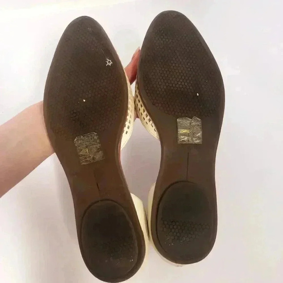 Dolce Vita Laynie D'Orsay Cream Leather Pointed Toe Flats Sandal Size 7.5 - Picture 12 of 12